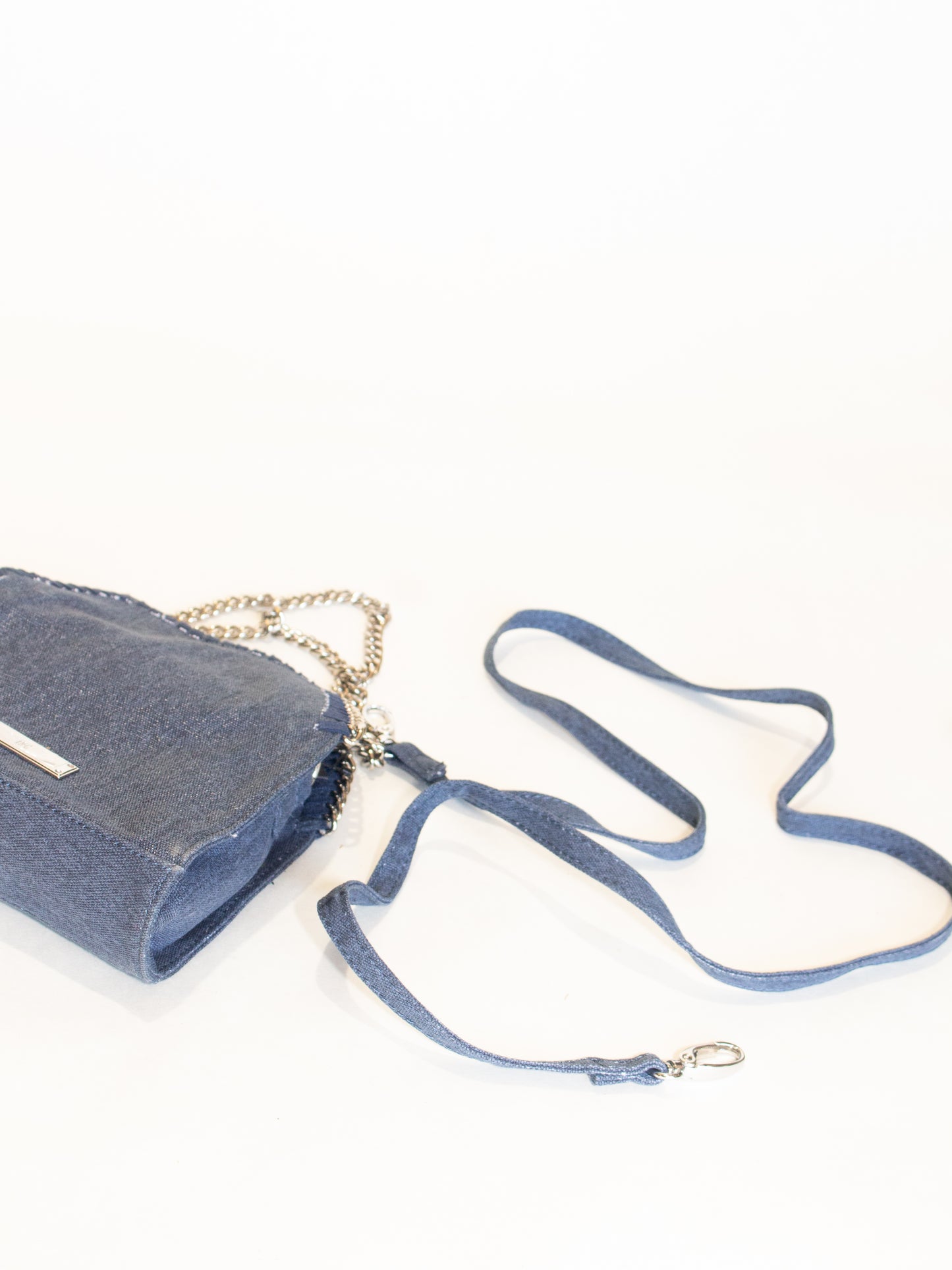 Women’s INC Internation Concepts Blue Denim Crossbody Chain Bag