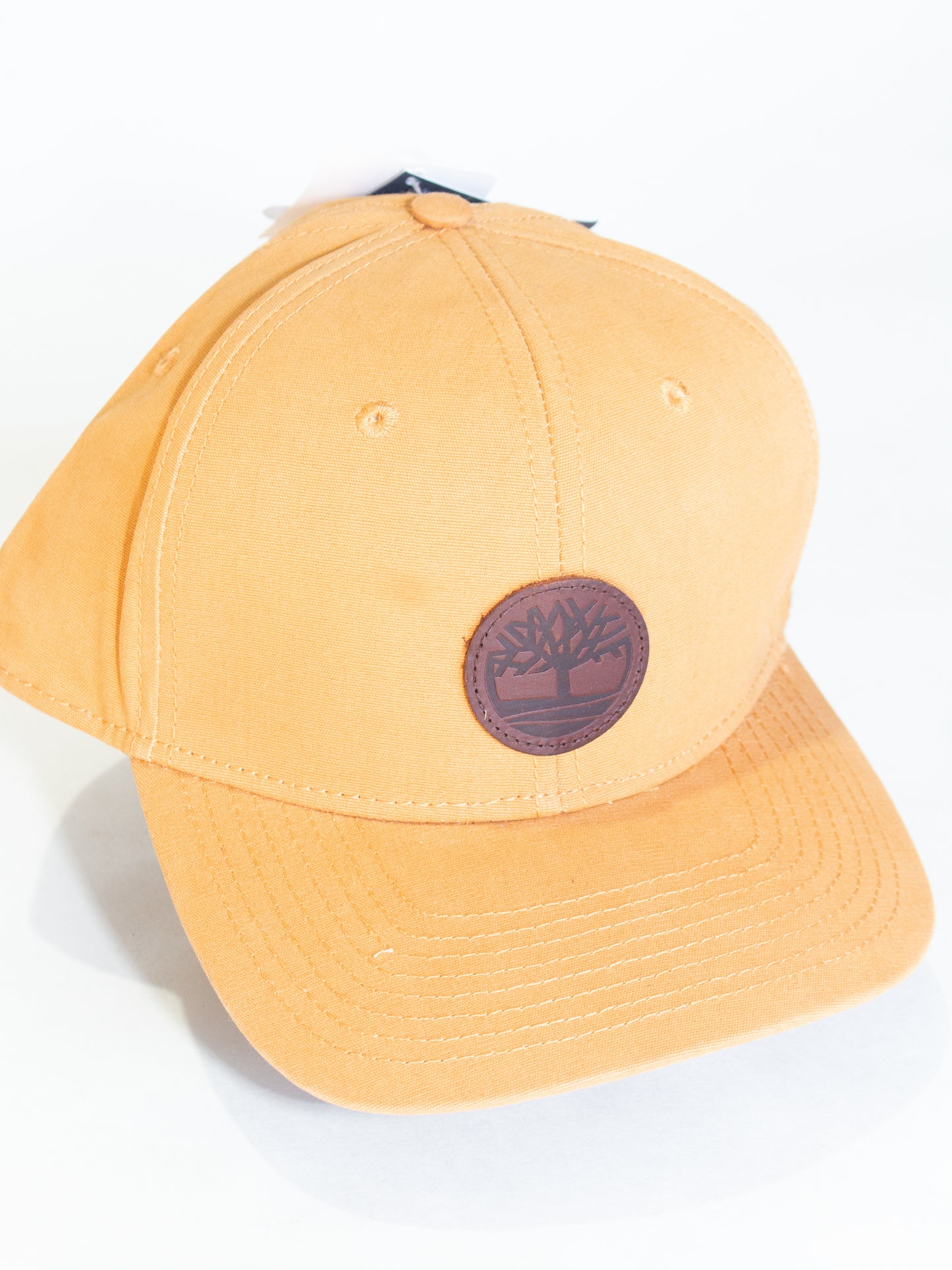 NWT Timberland Cap w/ Brown Leather Patch Logo