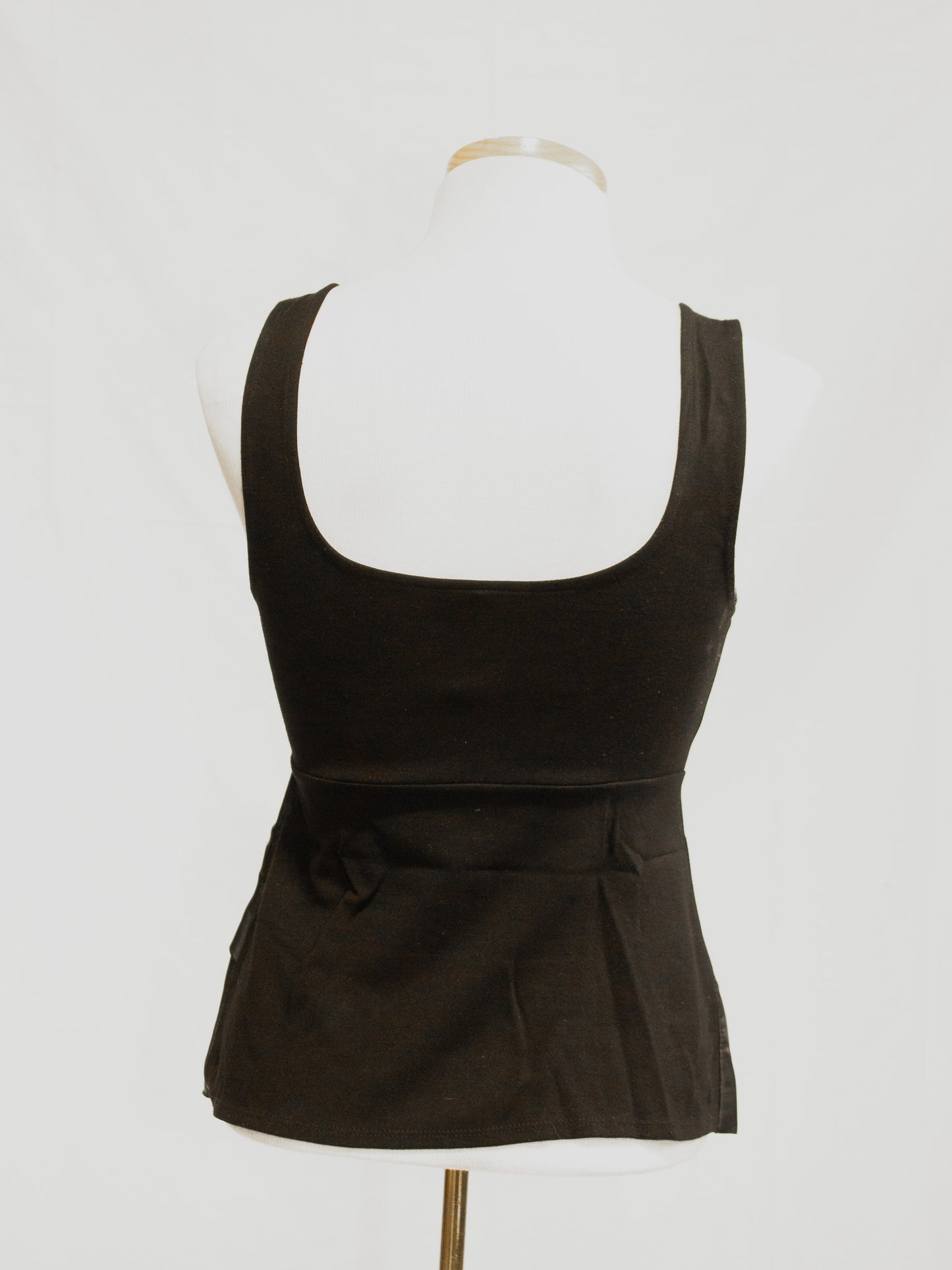 Bailey44 Black Faux-Leather Sleeve-less Top