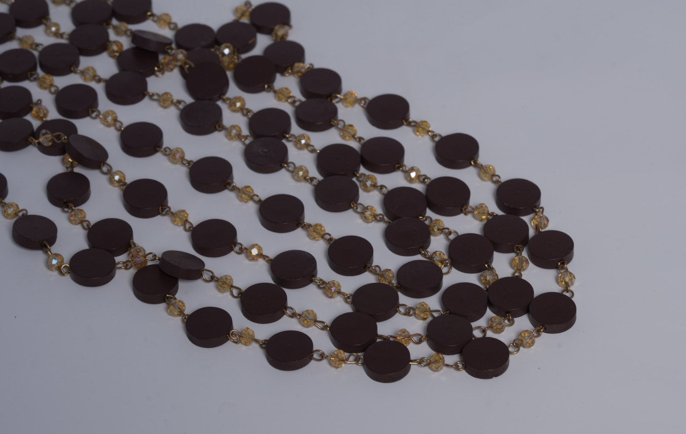 Brown Beaded Necklace