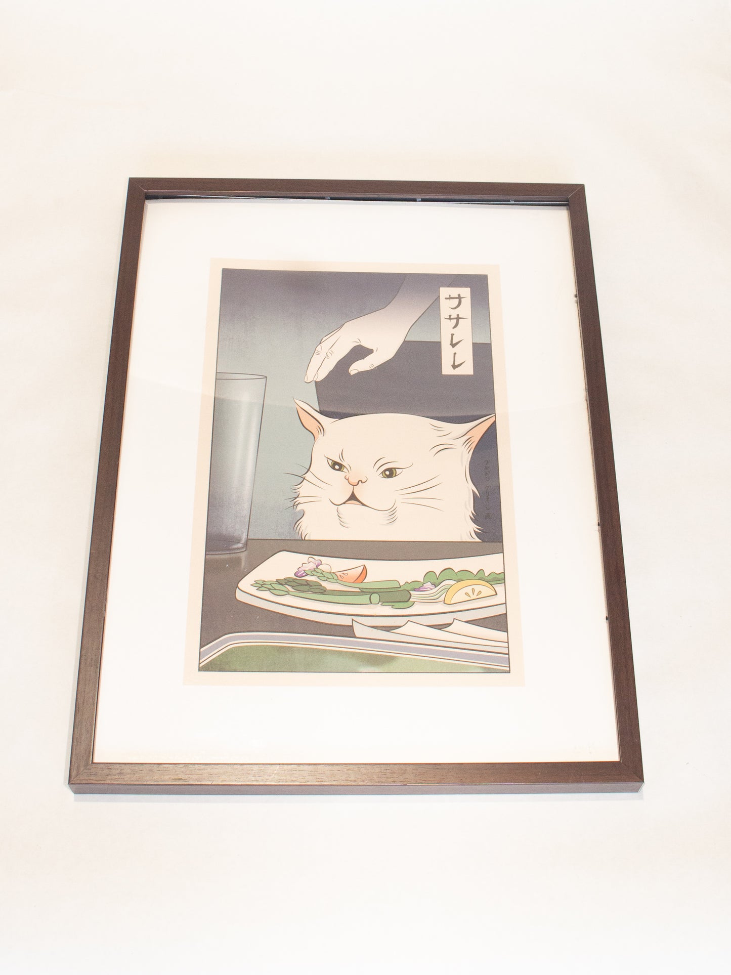 Japanese Kabuki Player & Cat Block Print Photoset (2)