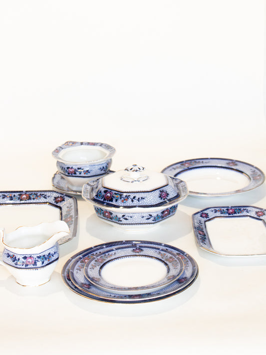 Vintage Blue China Set