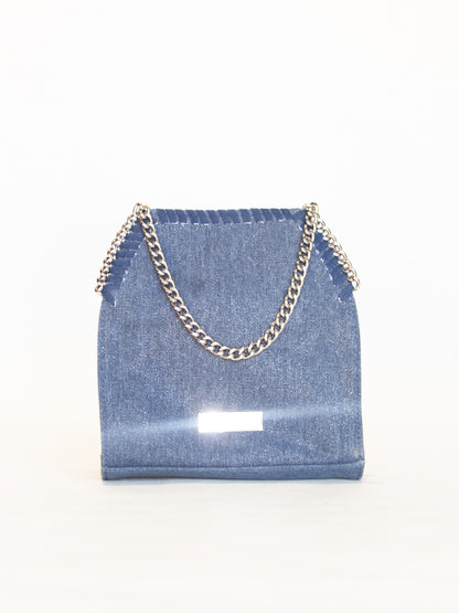 Women’s INC Internation Concepts Blue Denim Crossbody Chain Bag