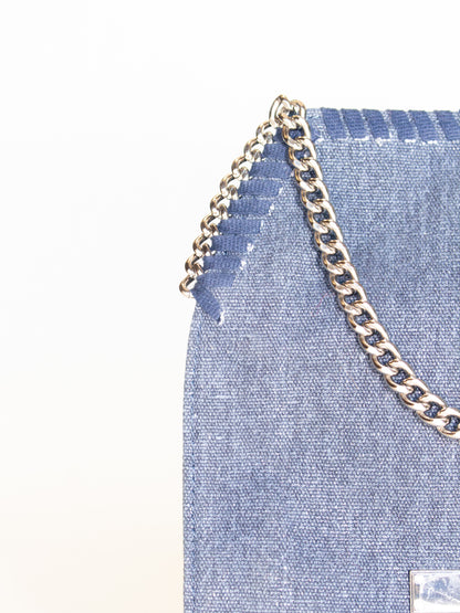 Women’s INC Internation Concepts Blue Denim Crossbody Chain Bag