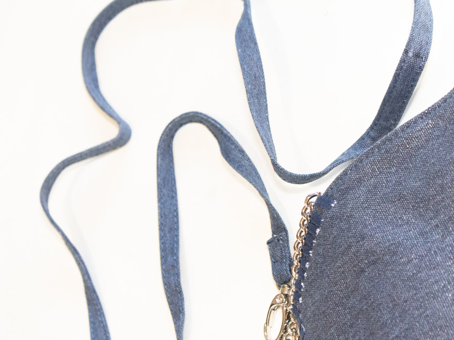 Women’s INC Internation Concepts Blue Denim Crossbody Chain Bag