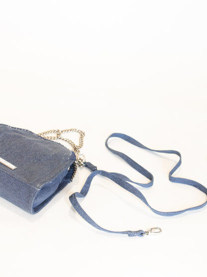 Women’s INC Internation Concepts Blue Denim Crossbody Chain Bag