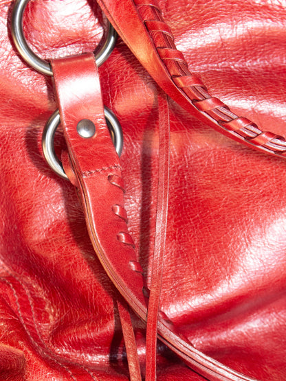 Vintage Red Leather Purse