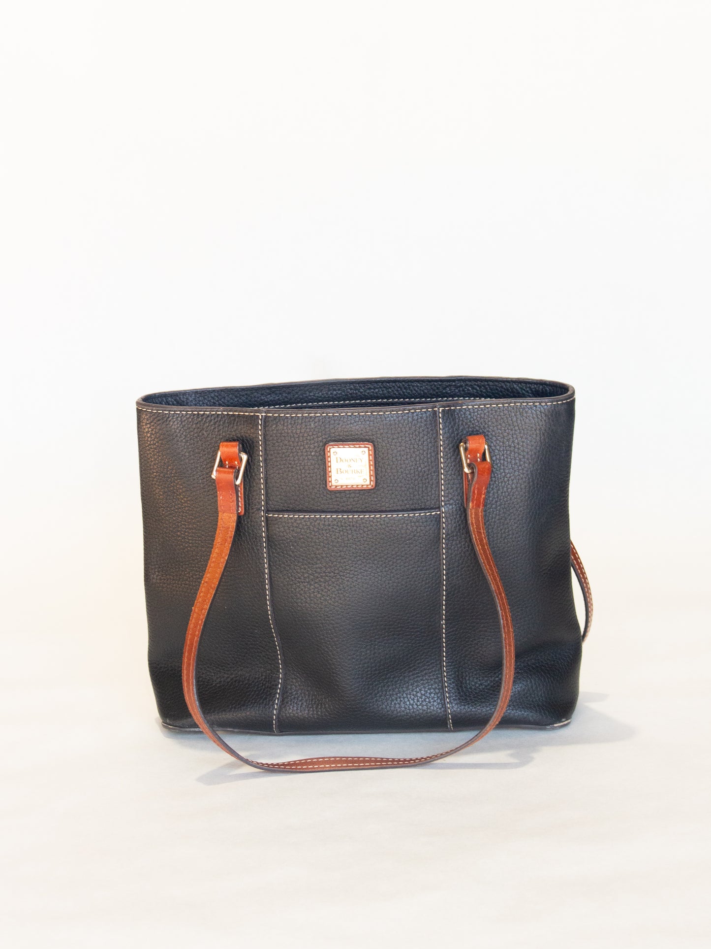 Dooney & Burke Lexington Pebble Grain Black Leather Bag