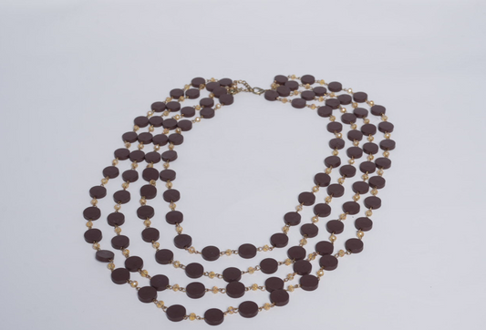 Brown Beaded Necklace