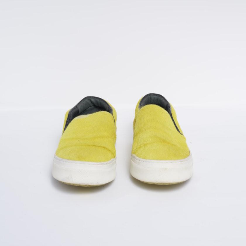 Celine Yellow Slip On Sneakers