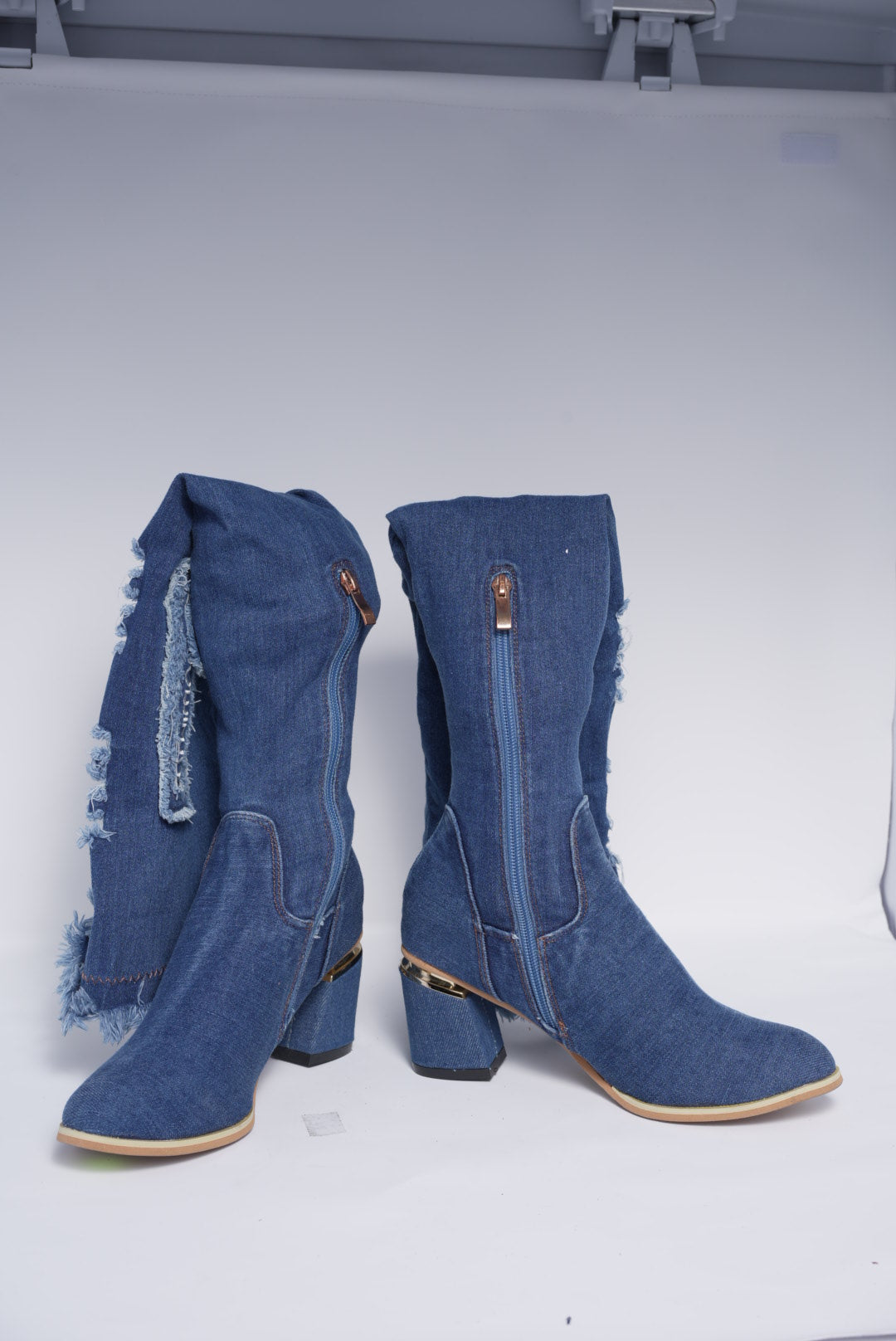 Denim Boots